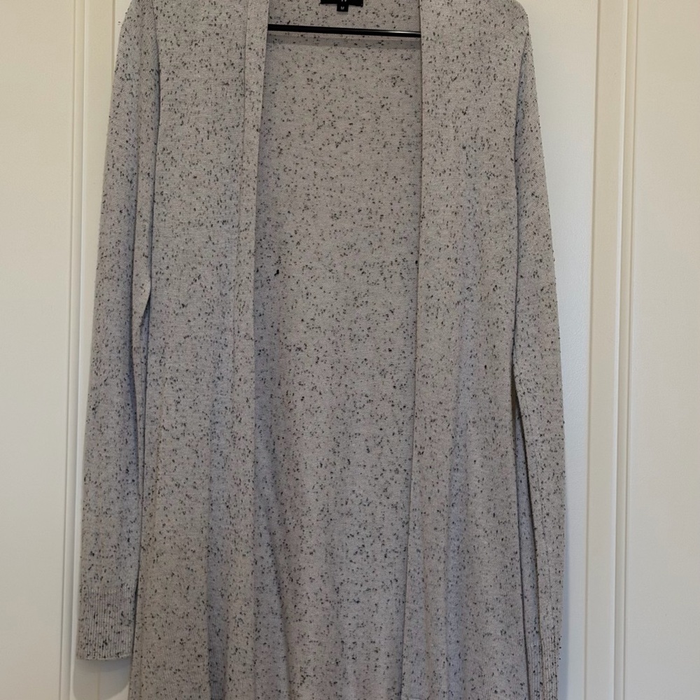 Colour Works Elegant Speckled Gray Women's Cardigan
